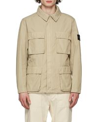 Stone Island - Logo Patch Zipped Field Jacket - Lyst