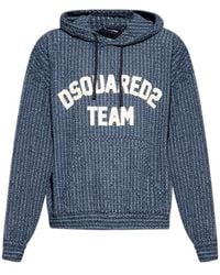 DSquared² - Logo-Patch Hoodie - Lyst