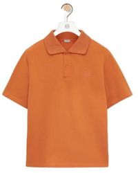 Loewe - Anagram Embroidered Polo Shirt - Lyst