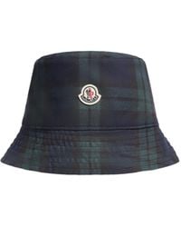 Moncler - Reversible Plaid Bucket Hat - Lyst