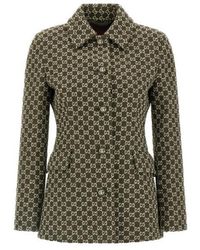 Gucci - Gg Bouclé Cotton Jacket - Lyst