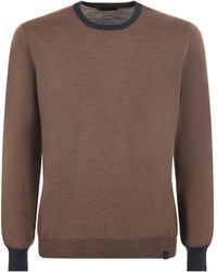 Fay - Crew Neck Sweater - Lyst