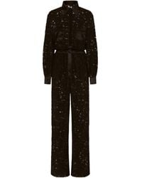 Dolce & Gabbana - Lace Long Sleeved Jumpsuit - Lyst