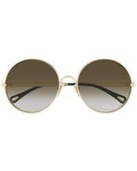 Chloé - Chloé Eyewear Round-Frame Sunglasses - Lyst