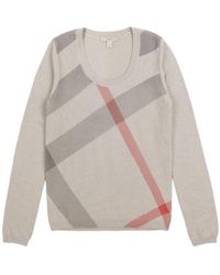 Burberry - Round-Collar And Long-Sleeved Sweater - Lyst