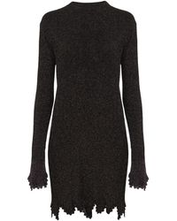 Chloé - Chloé Ribbed-Knit Mini Dress - Lyst
