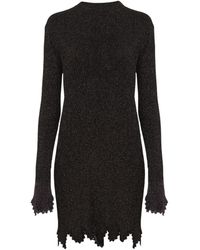 Chloé - Chloé Ribbed-Knit Mini Dress - Lyst
