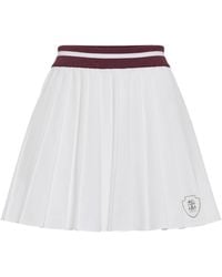 Brunello Cucinelli - Techno Poplin Pleated Mini Skirt - Lyst