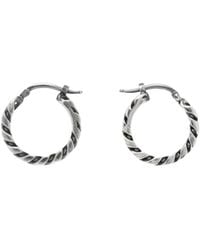 MM6 by Maison Margiela - Chain-Link Hoop Earrings - Lyst