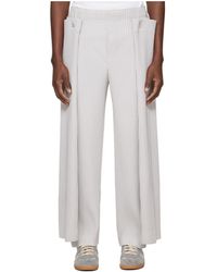 Homme Plissé Issey Miyake - Motion Blur Pleated Trousers - Lyst