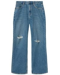 AllSaints - Lenny Loose Fit Wide Leg Denim Jeans - Lyst