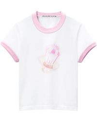 Alexander Wang - Graphic Printed Crewneck T-Shirt - Lyst