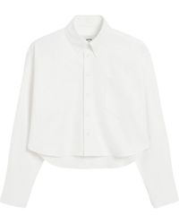 Ami Paris - Heart-Embroidered Oxford Shirt - Lyst