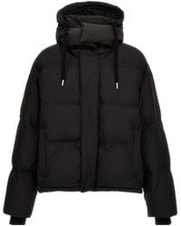 Ami Paris - Down Jacket With Detachable Hood - Lyst