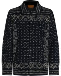 Guest In Residence - Intarsia Cashmere Cardigan - Lyst