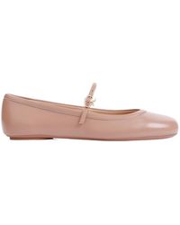 Gianvito Rossi - Carla Buckle-Strap Ballerina Shoes - Lyst