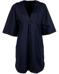 Seventy - V-Neck Tassel-Detail Mini Dress - Lyst