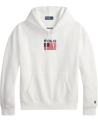 Polo Ralph Lauren - Sweatshirt Graphic Flag Cotton Hoodie - Lyst