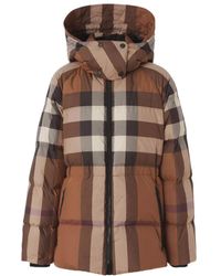 Burberry - Vintage Check-Print Hooded Puffer Jacket - Lyst