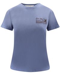 Golden Goose - Logo Printed Crewneck T-Shirt - Lyst