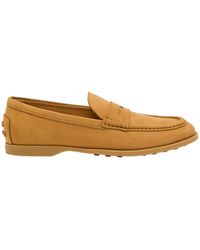 Tod's - Gomma Leggero Nubuck Loafers - Lyst