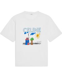 Celine - Loose T-Shirt - Lyst