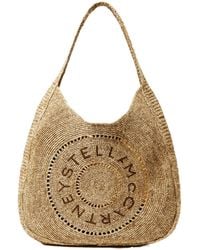 Stella McCartney - Logo Large Crochet Hobo Bag - Lyst
