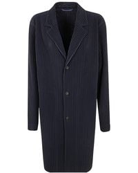 Homme Plissé Issey Miyake - Homme Plissé Issey Miyake Single-Breasted Coat - Lyst
