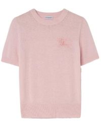 Burberry - Ekd Short Sleeved Knitted Top - Lyst