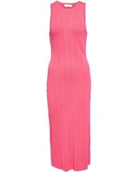 FRAME - Ribbed-Knit Sleeveless Dress - Lyst