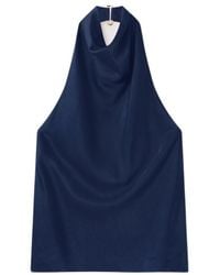 Stella McCartney - Satin Halterneck Top - Lyst