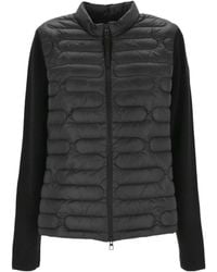 Moncler - Zip-Up Knit Padded Cardigan - Lyst