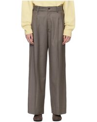 Ssstein - Wool Wide-Leg Casual Pants - Lyst