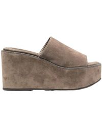 Brunello Cucinelli - Slip-On Platform Mules - Lyst