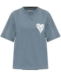 AllSaints - Lisa Trip Heart-Print T-Shirt - Lyst