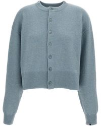 Extreme Cashmere - Long-Sleeved Crewneck Cardigan - Lyst