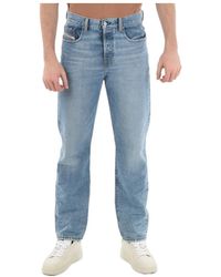 DIESEL - 2020 D-Viker Straight Leg Denim Jeans - Lyst
