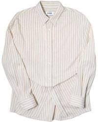 Hed Mayner - Pinstriped Long-Sleeved Shirt - Lyst