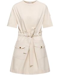 Moncler - Drawstring Crewneck T-Shirt Dress - Lyst