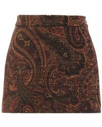 Chloé - Chloé Paisley Jacquard Mini Skirt - Lyst