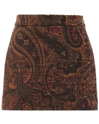 Chloé - Chloé Paisley Jacquard Mini Skirt - Lyst