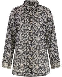 Veronica Beard - Lloyd Paisley Button-Up Top - Lyst