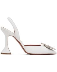 AMINA MUADDI - Begum Sling 95 Pointed-Toe High-Heeled Sandals - Lyst
