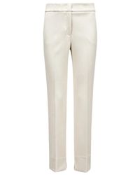Peserico - Mid Rise Cropped Trousers - Lyst
