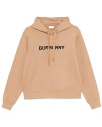 Burberry - Logo Detailed Drawstring Hoodie - Lyst