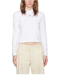 Jacquemus - Logo Patch Long-Sleeve Top - Lyst