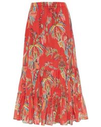 Etro - Cotton Paisley-Print Maxi Skirt - Lyst
