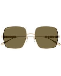 Gucci - Eyewear Square Frame Sunglasses - Lyst