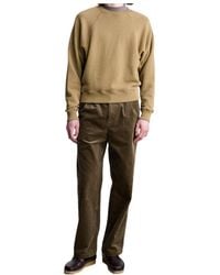 A.P.C. - Loose-Fit Taupe Trousers With Pleats - Lyst