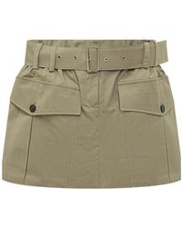 IRO - Belted Mini Skirt - Lyst